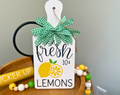 "Farm Fresh Lemons" Mini Cutting Board