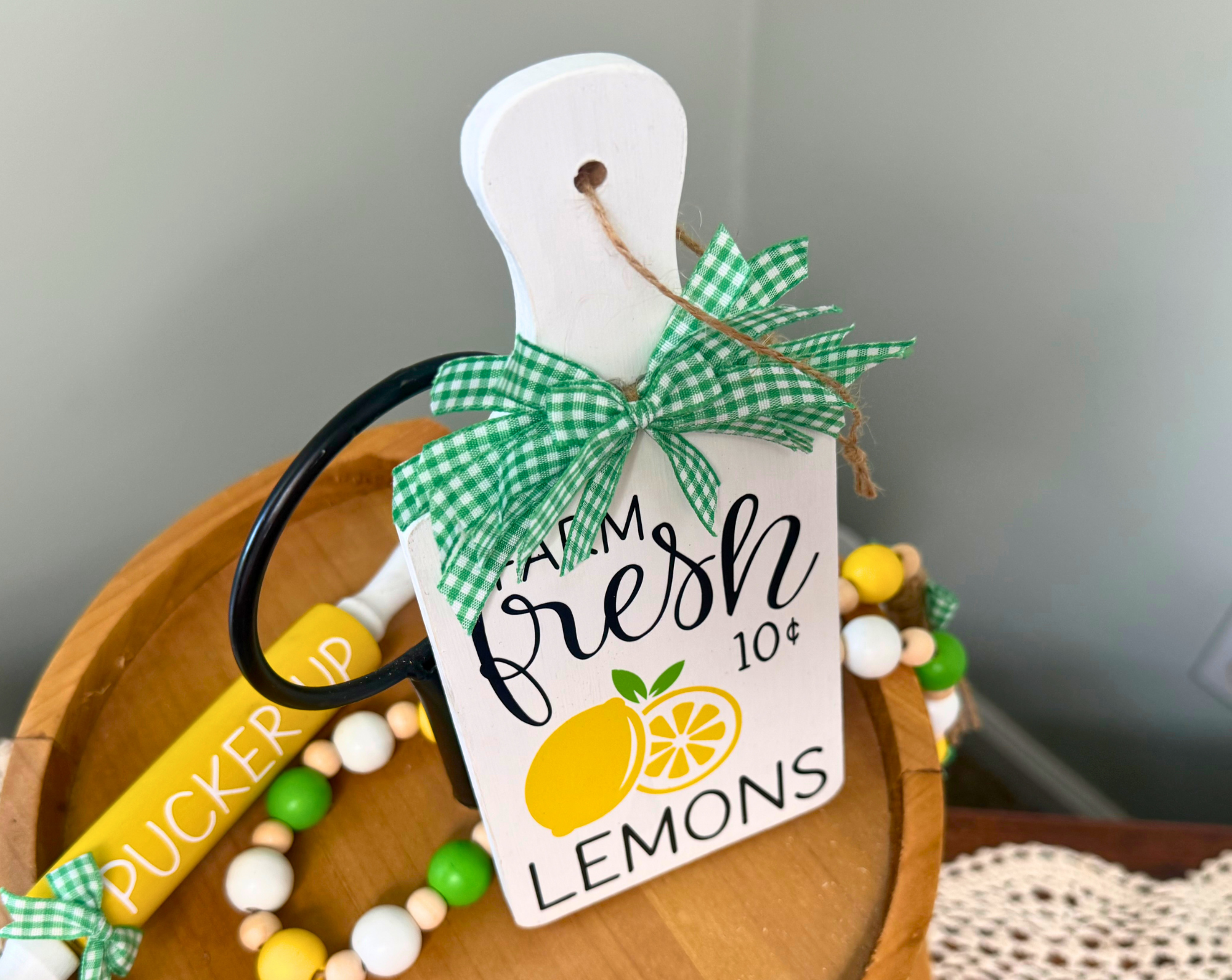 "Farm Fresh Lemons" Mini Cutting Board