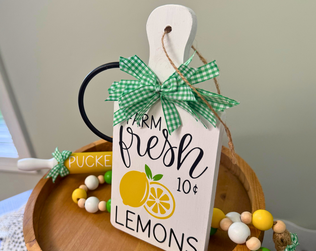 "Farm Fresh Lemons" Mini Cutting Board