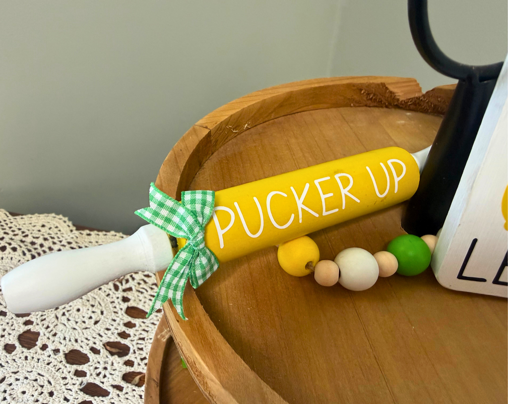 "Pucker Up" Lemon Theme Mini Rolling Pin