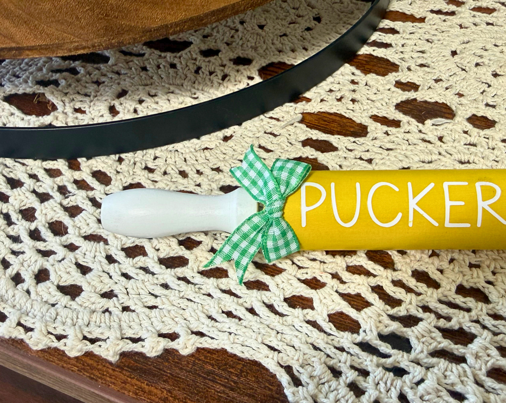 "Pucker Up" Lemon Theme Mini Rolling Pin