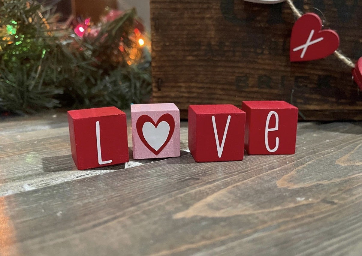 MINIATURE "Love" Blocks
