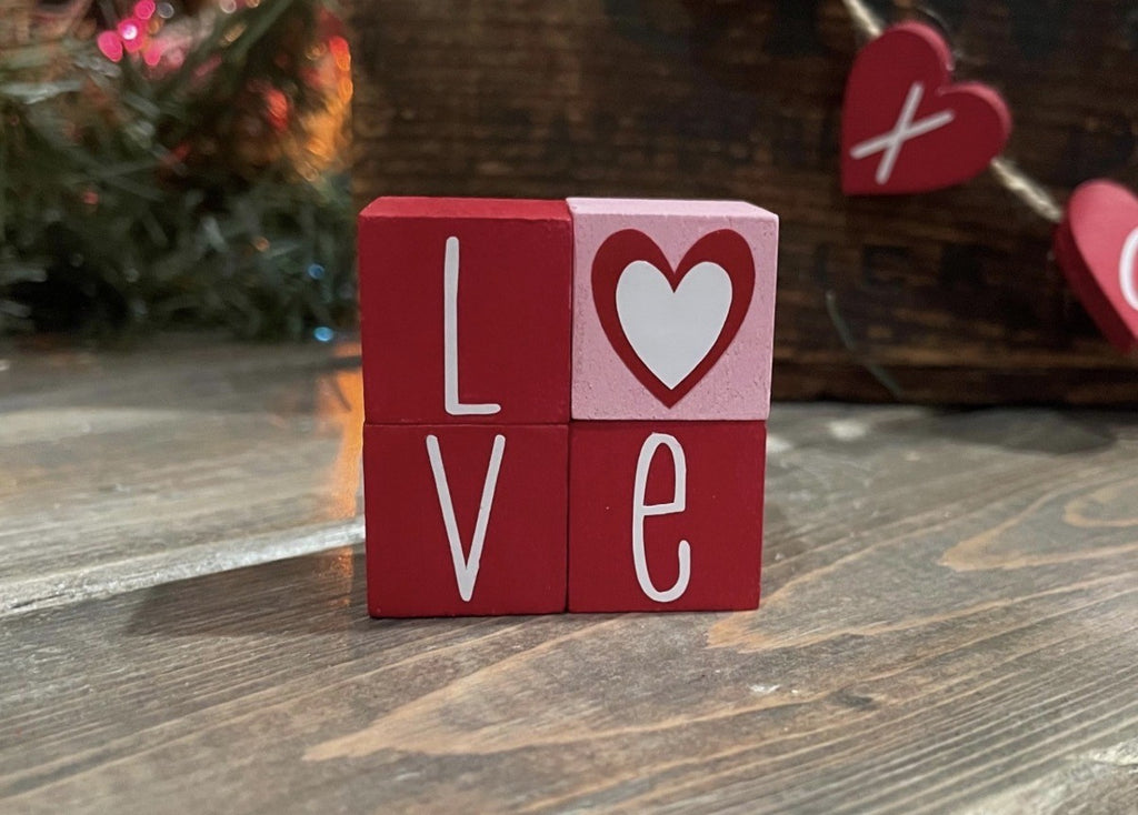 MINIATURE "Love" Blocks
