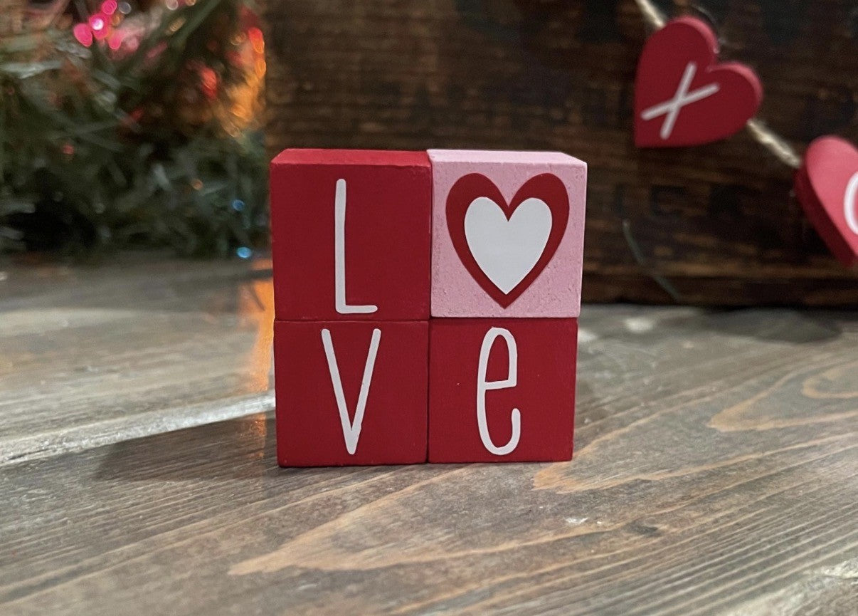 MINIATURE "Love" Blocks