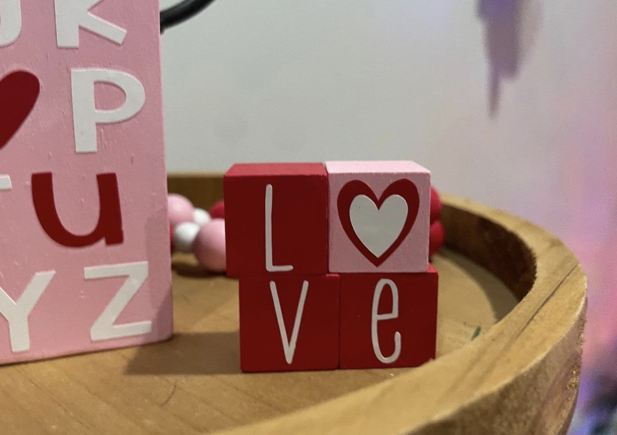 MINIATURE "Love" Blocks