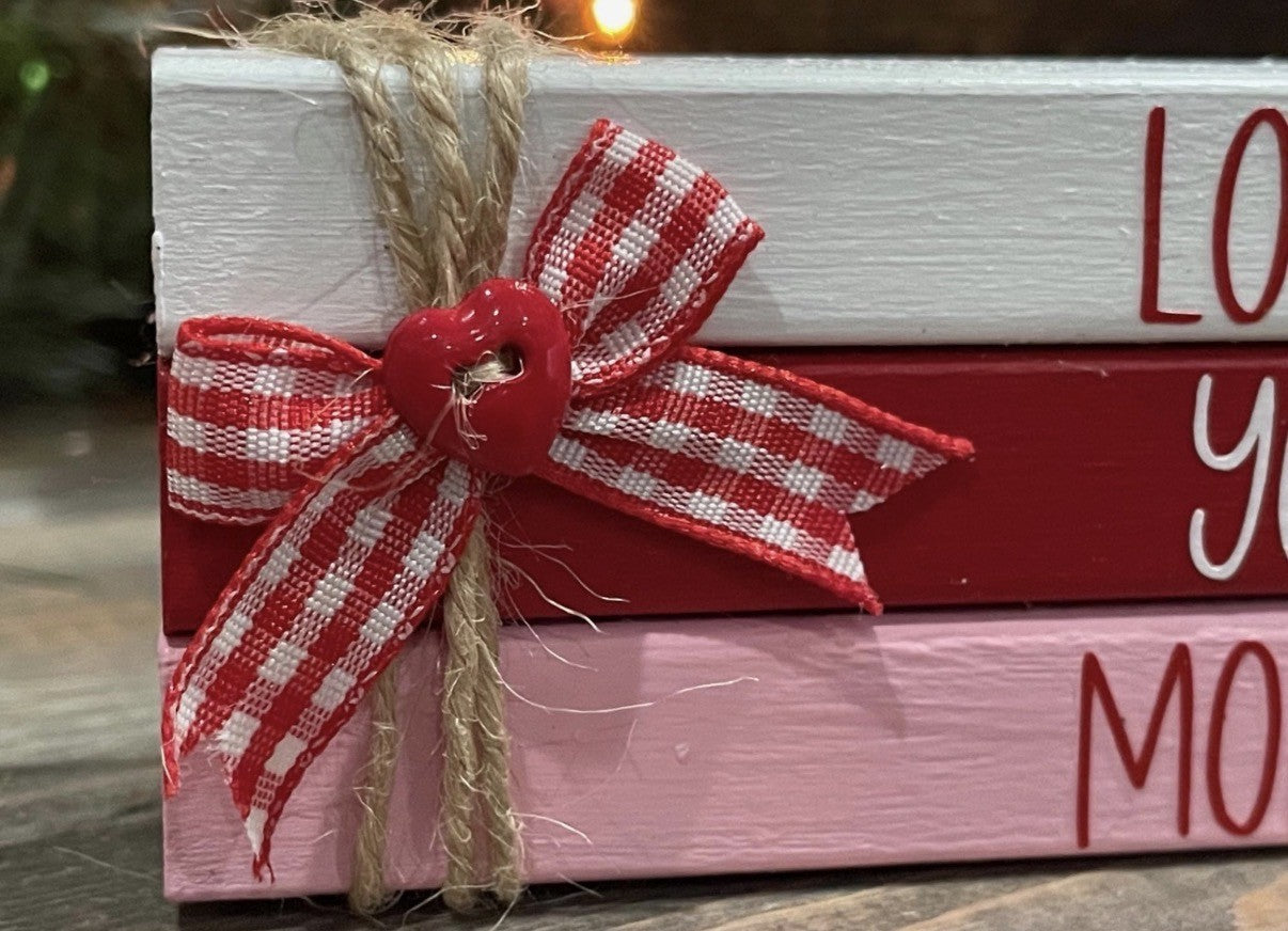 "Love You More" MINI Block Stack