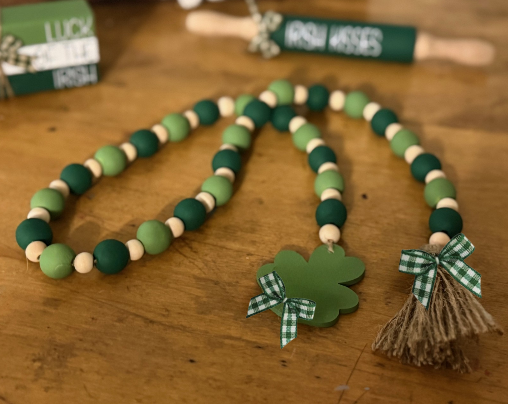 St. Patrick's Day Bead Garland