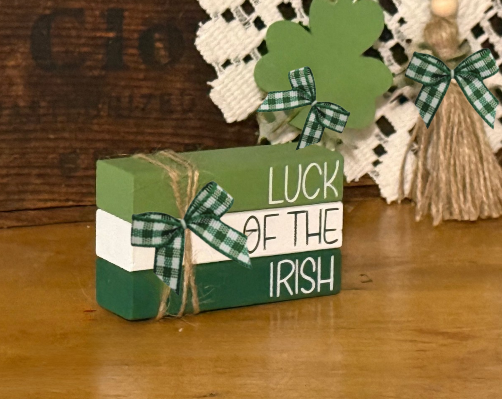 "Luck of the Irish" MINI Block Stack
