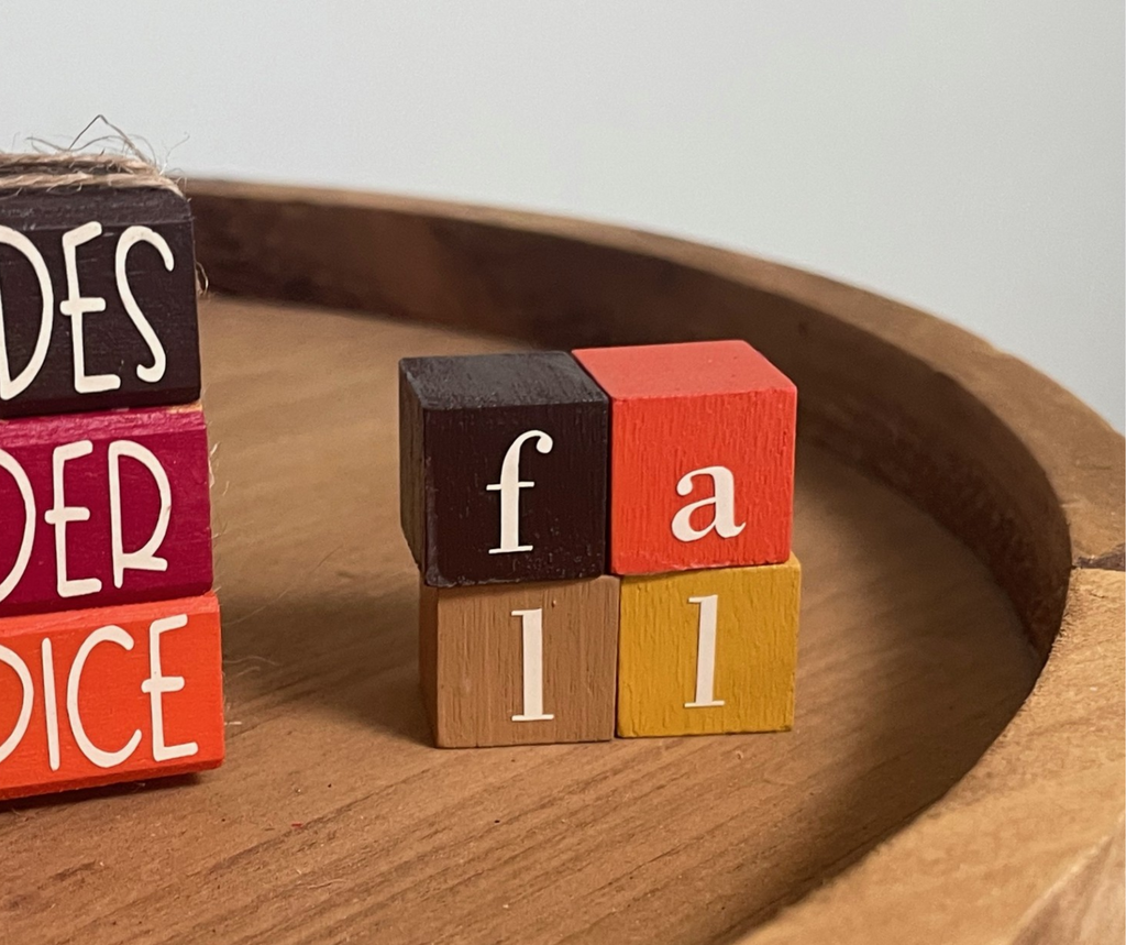 MINIATURE "Fall" Blocks