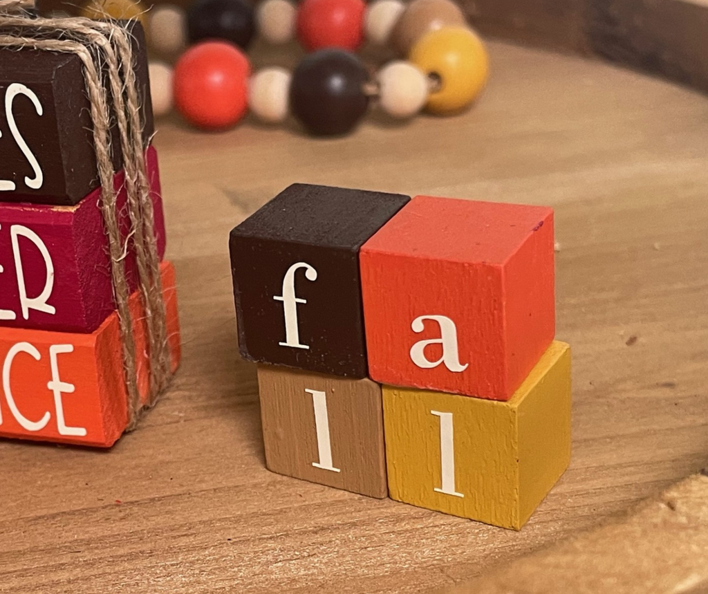 MINIATURE "Fall" Blocks