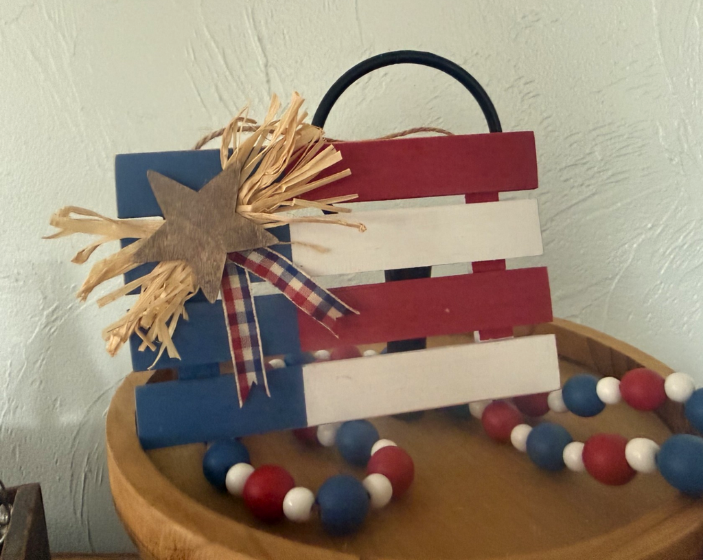 Patriotic Wood Pallet Flag