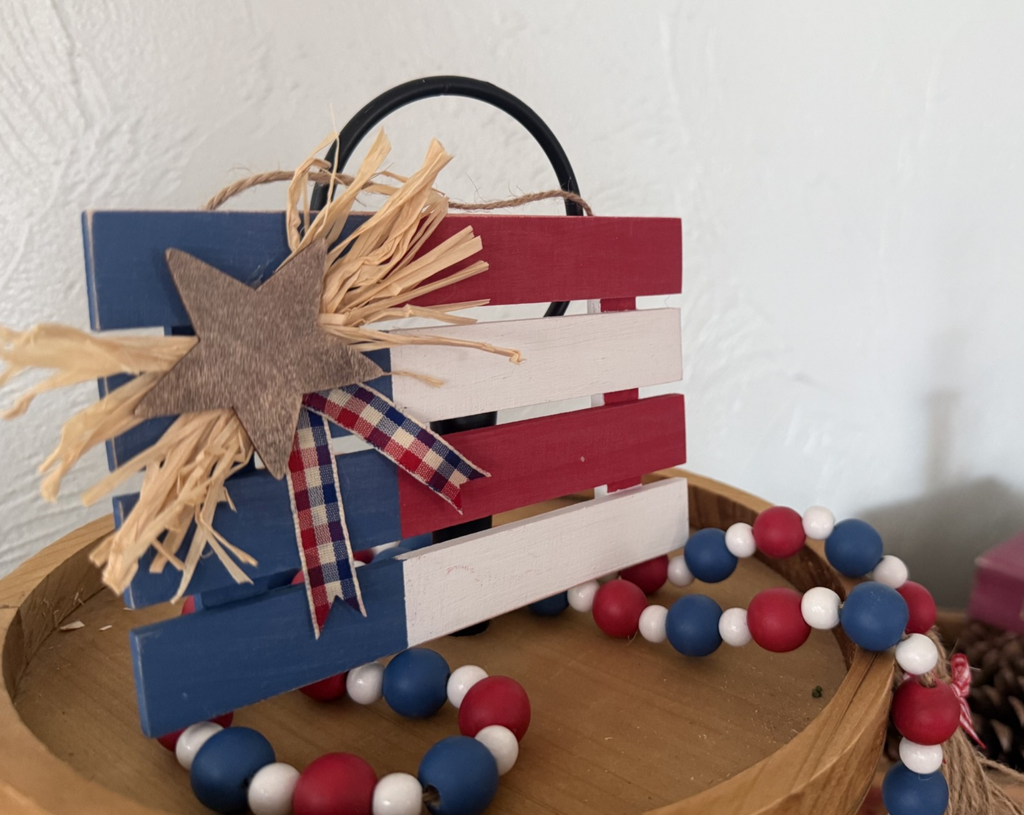 Patriotic Wood Pallet Flag