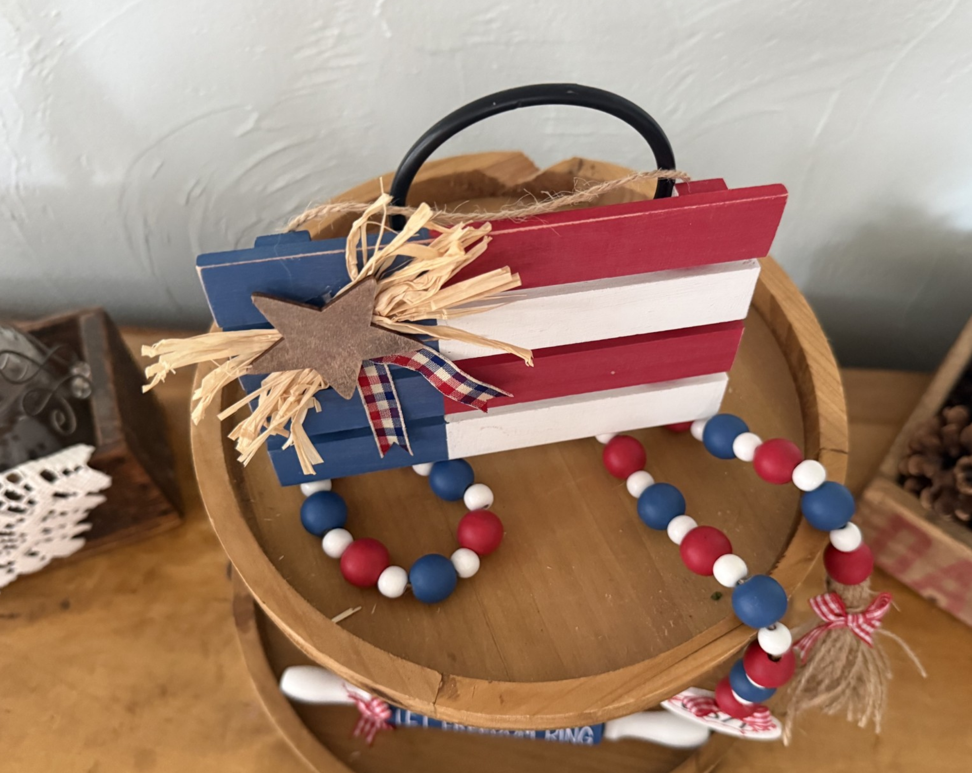 Patriotic Wood Pallet Flag