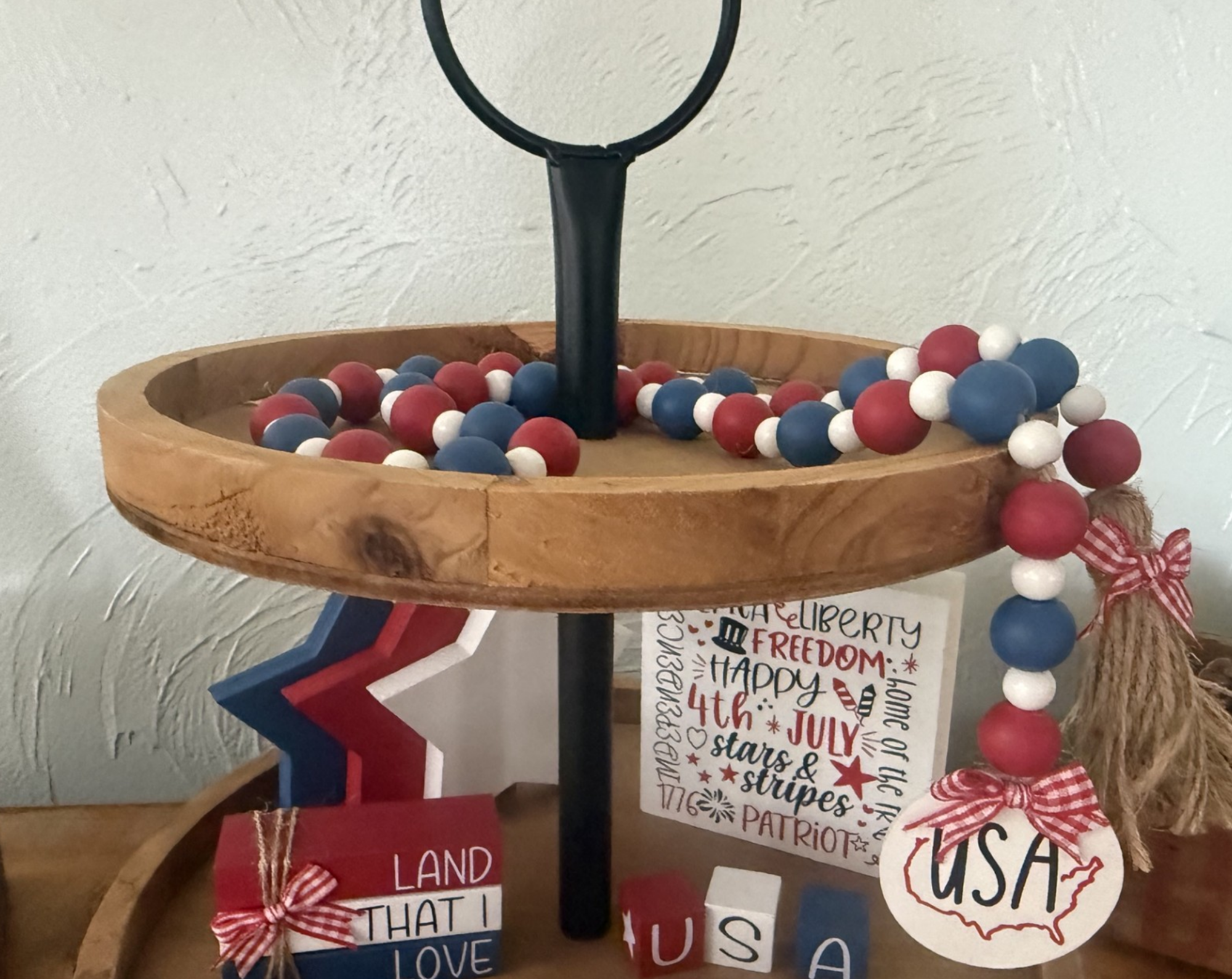 Patriotic Bead Garland