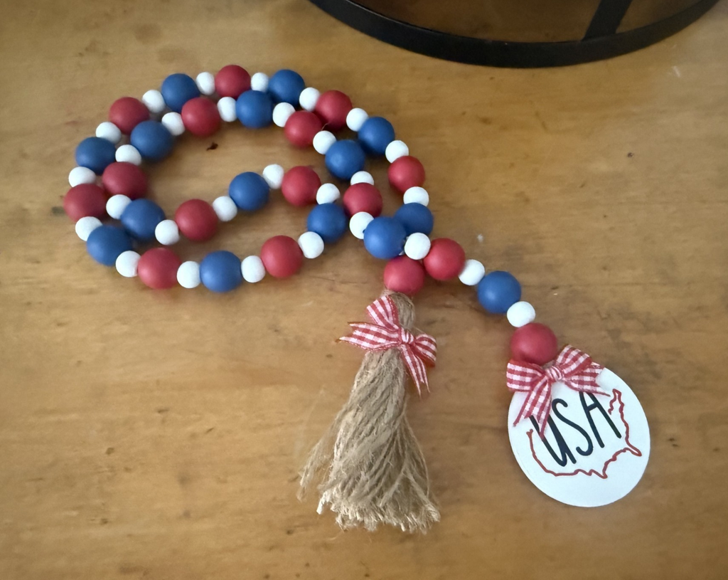 Patriotic Bead Garland