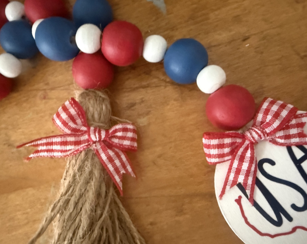 Patriotic Bead Garland