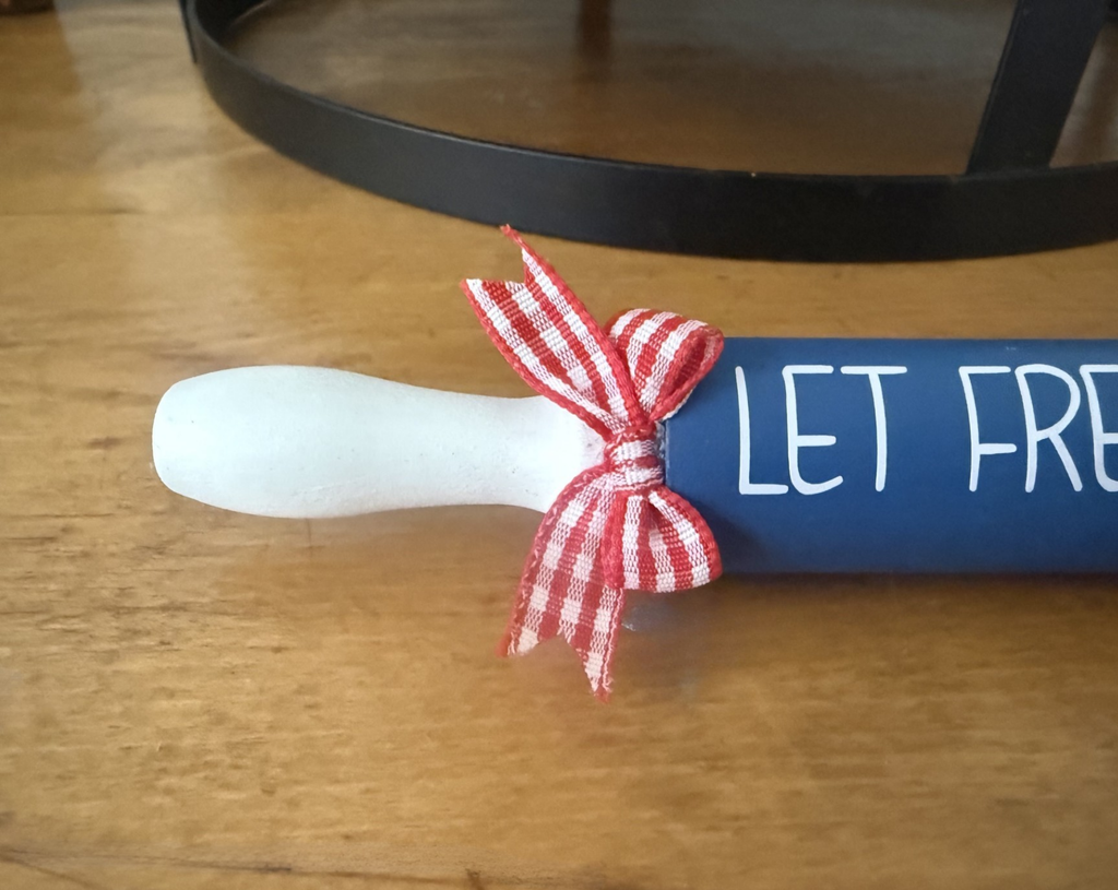"Let Freedom Ring" Patriotic Theme Mini Rolling Pin