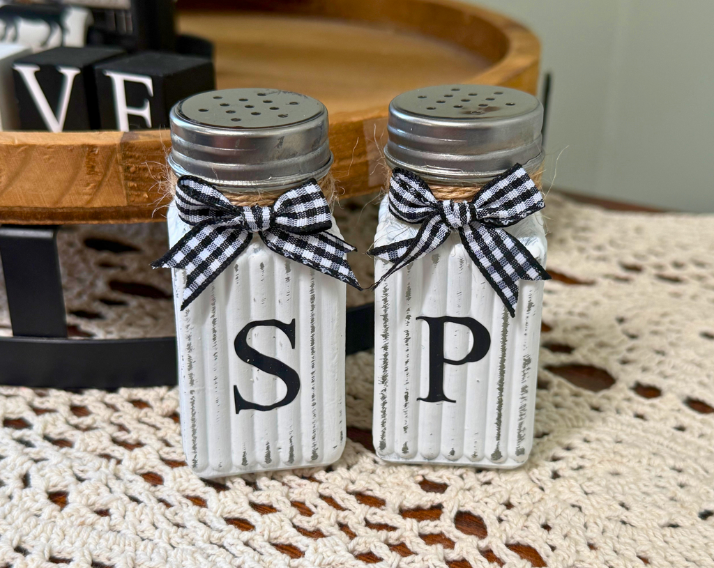Farmhouse Salt and Pepper Shakers