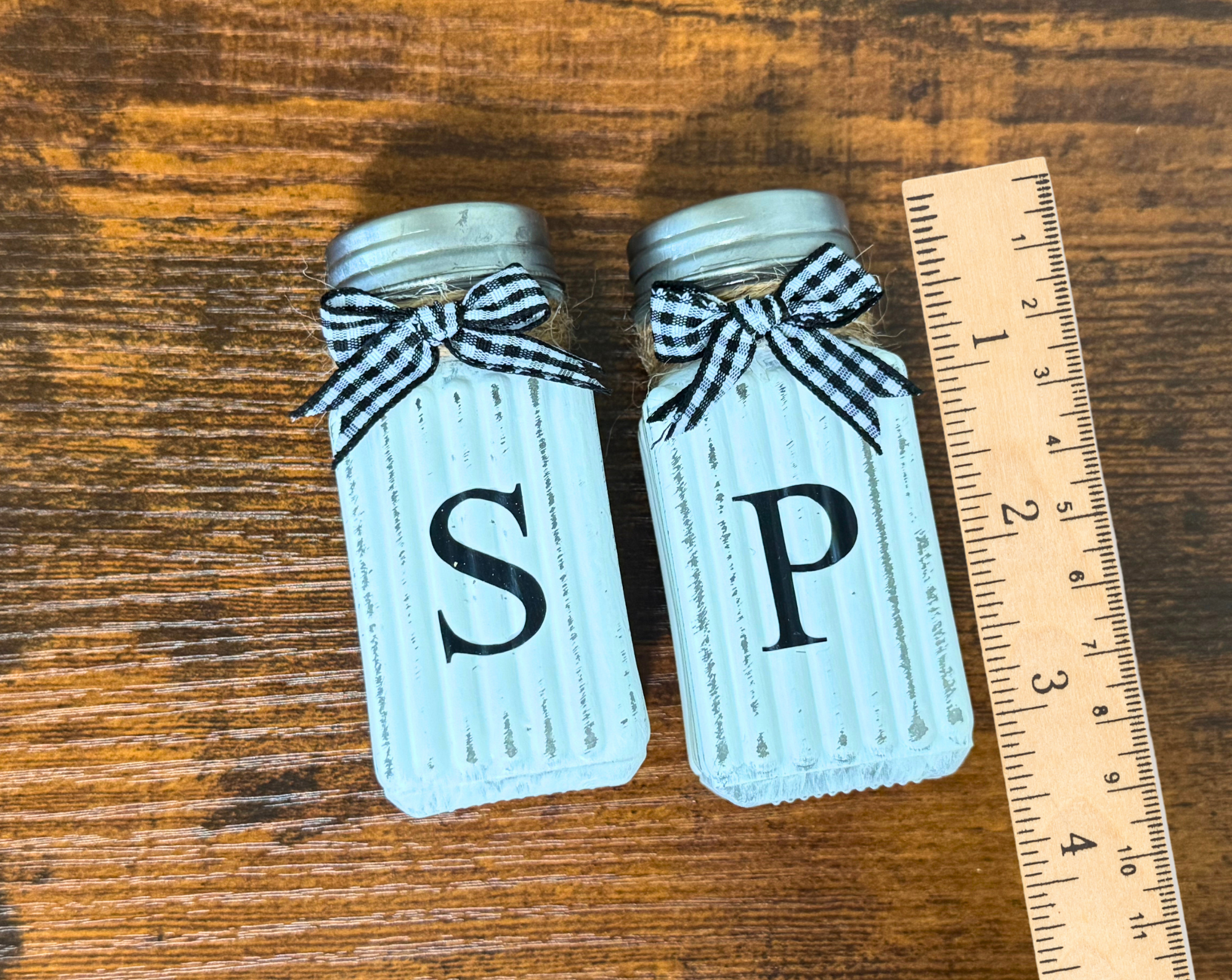Farmhouse Salt and Pepper Shakers