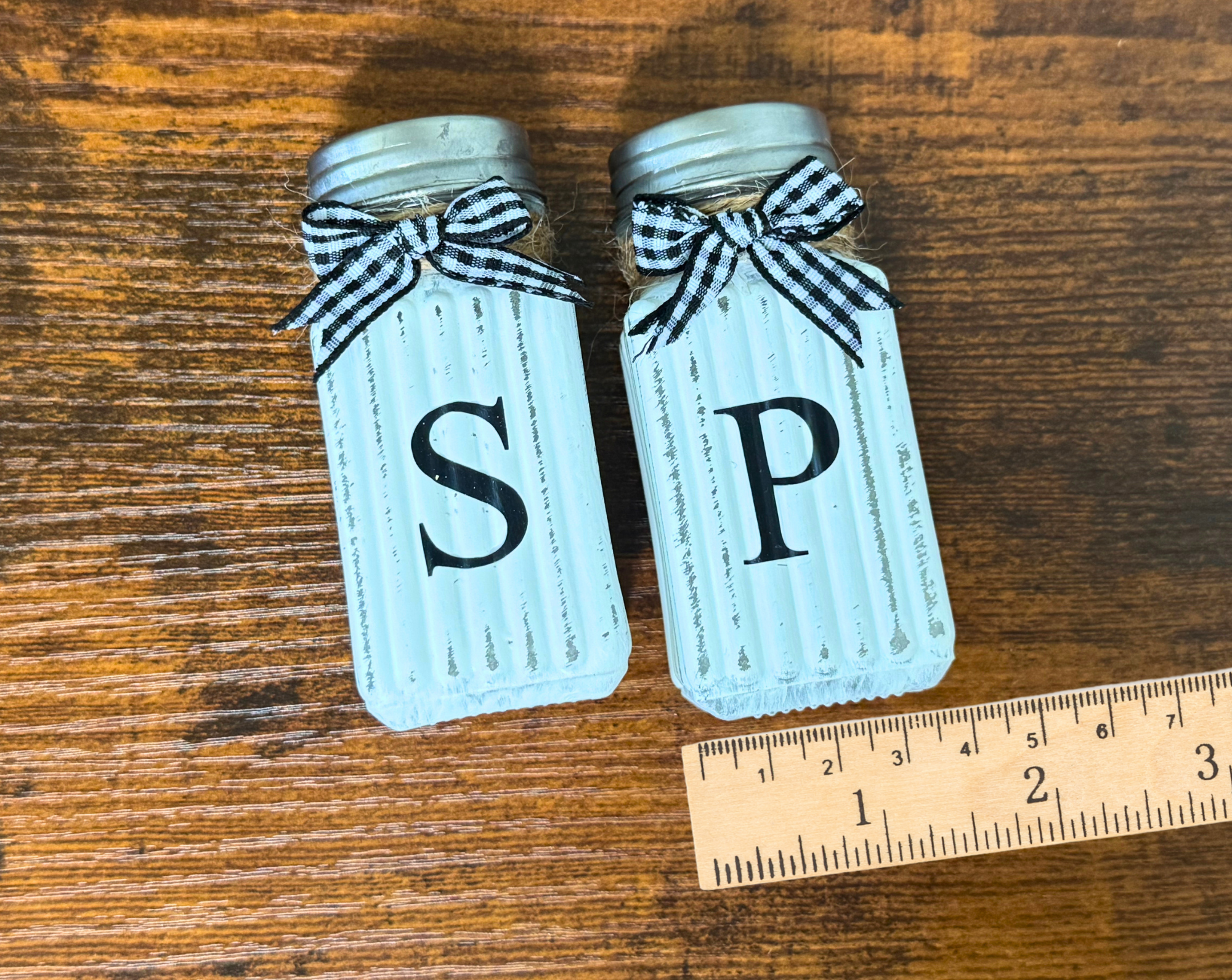 Farmhouse Salt and Pepper Shakers