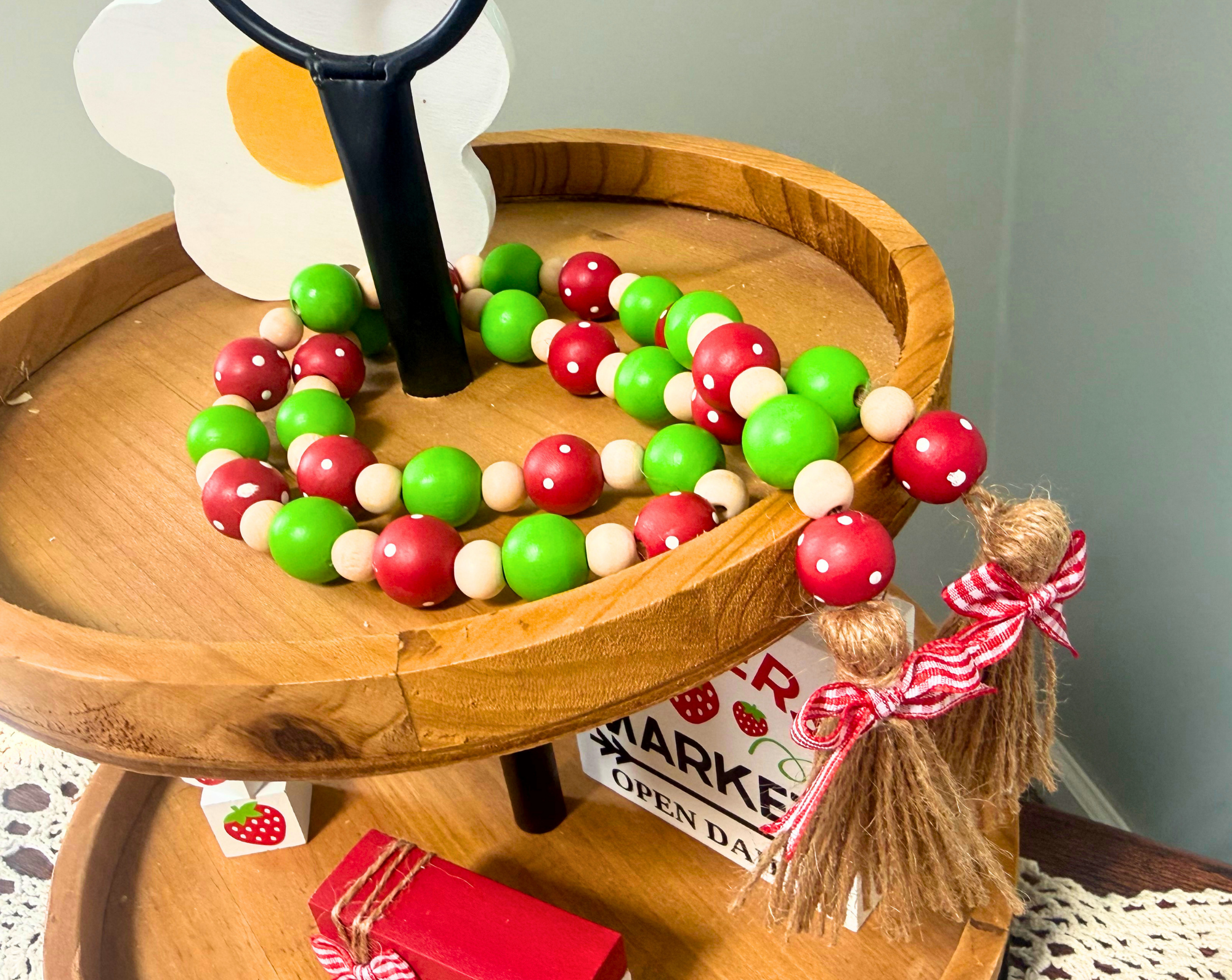 Strawberry Bead Garland