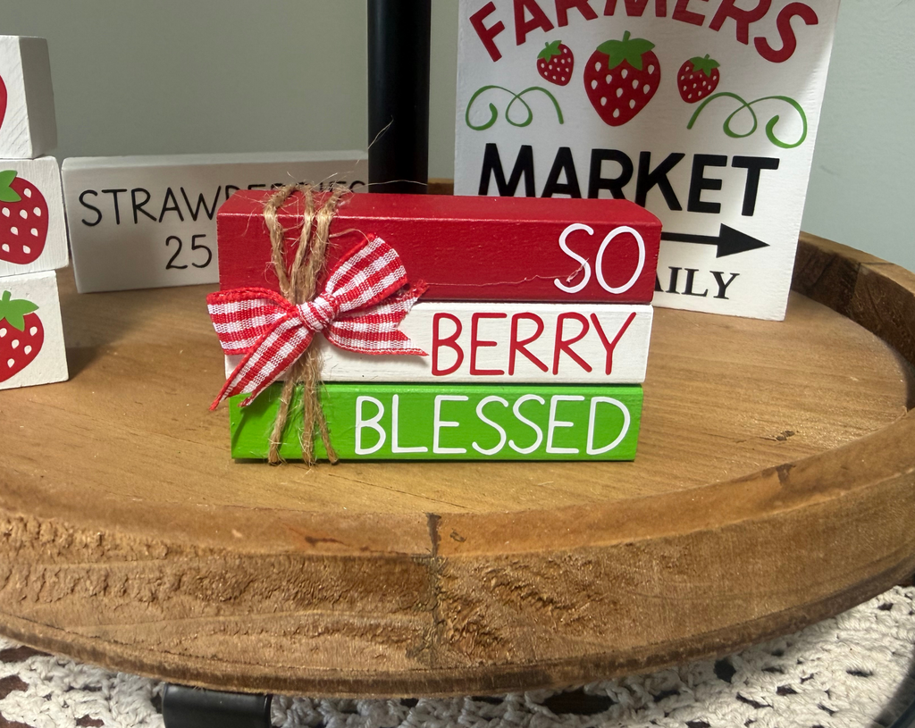 "So Berry Blessed" MINI Block Stack