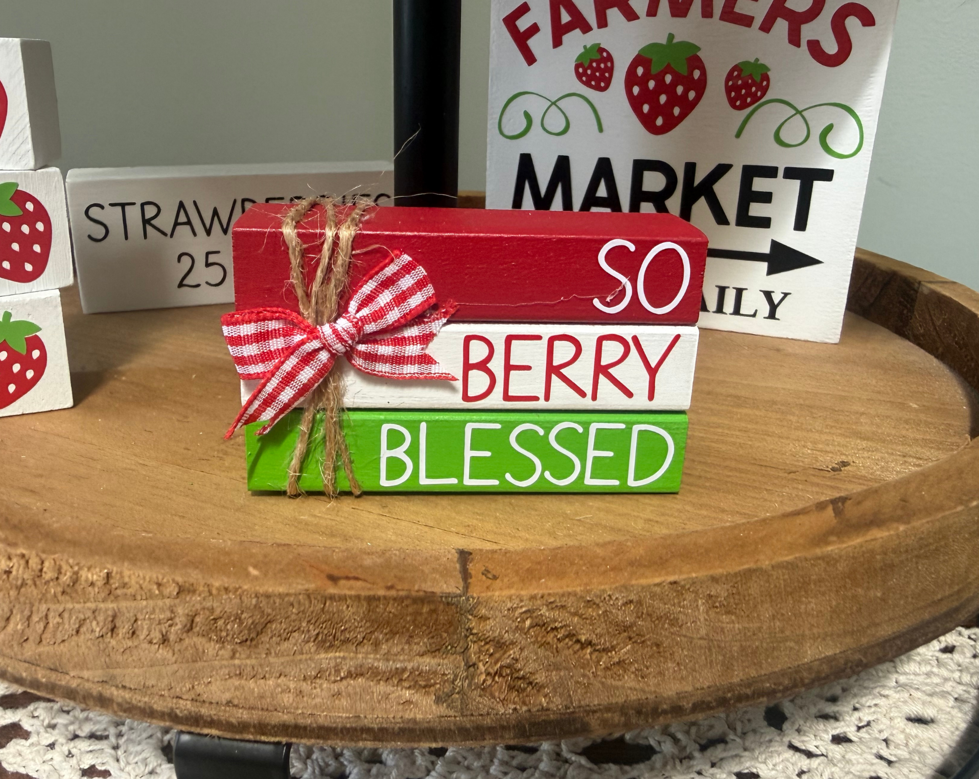 "So Berry Blessed" MINI Block Stack