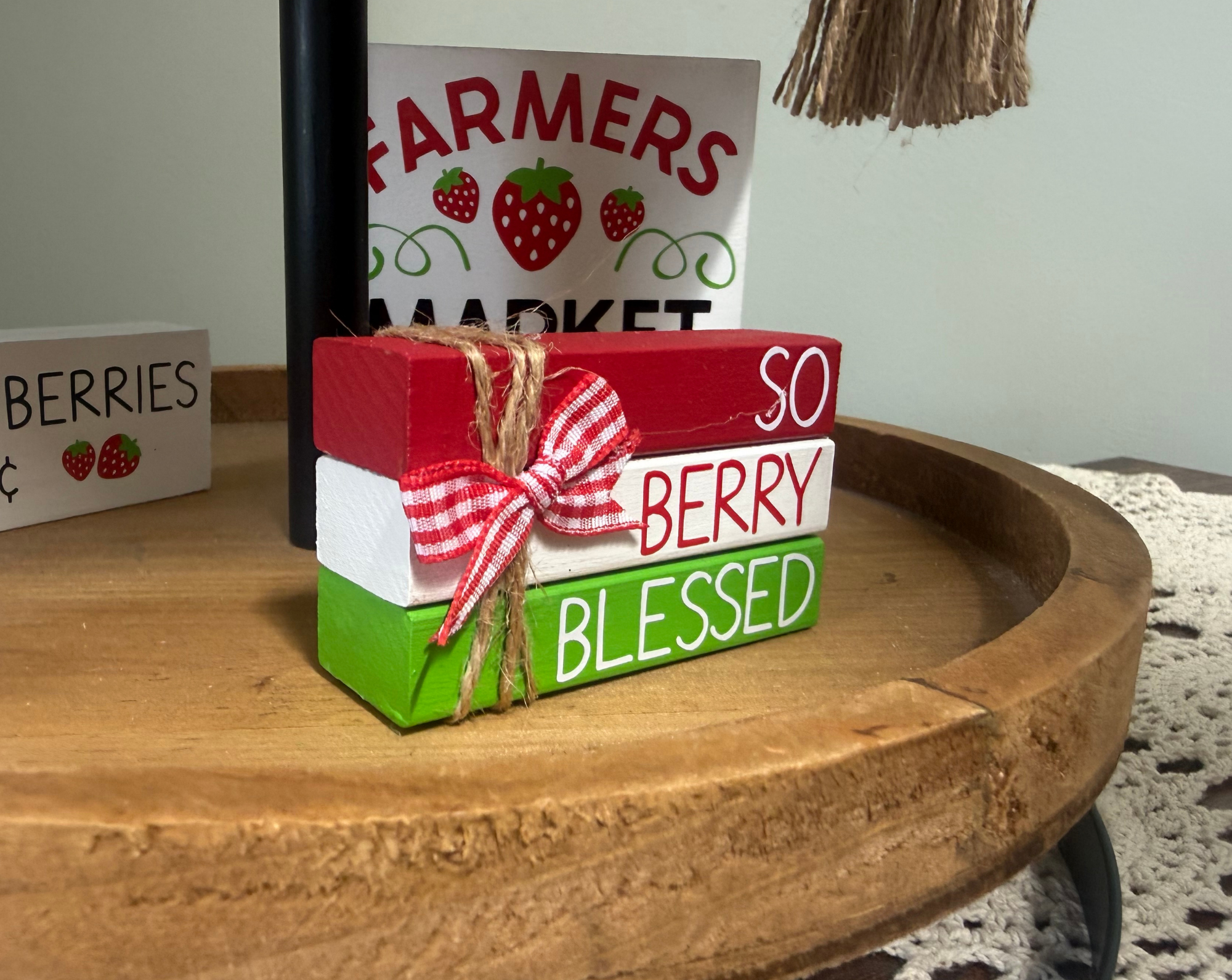 "So Berry Blessed" MINI Block Stack