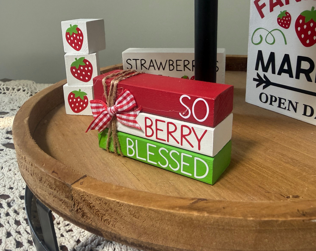"So Berry Blessed" MINI Block Stack
