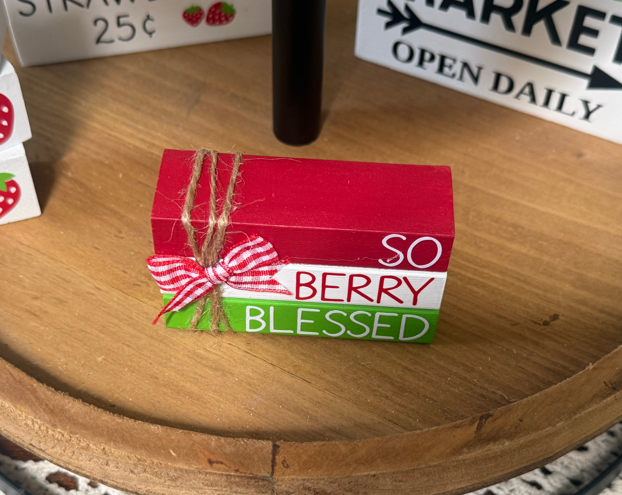 "So Berry Blessed" MINI Block Stack