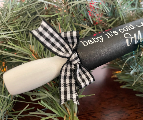 "Baby It's Cold Outside" Mini Rolling Pin