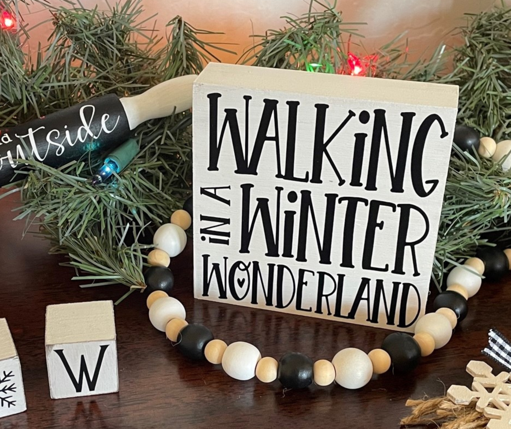 Walking In a Winter Wonderland Shelf Sitter